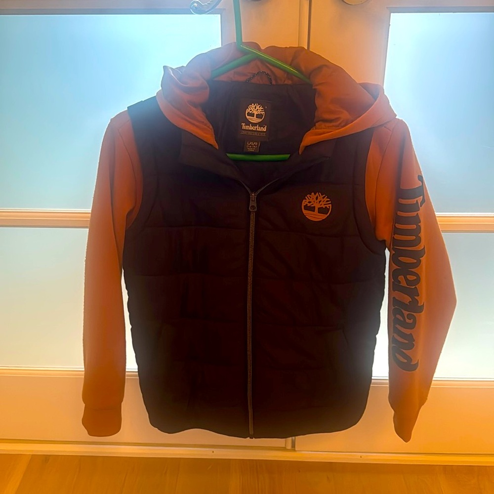 Boys Timberland sweater vest  size L 14-16